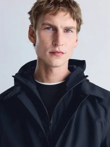 Parka z waterproof Thermolite® Mężczyzna XXL MANGO MAN ciemnoniebieski