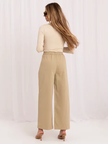 Culotte hlače Italy Moda bež