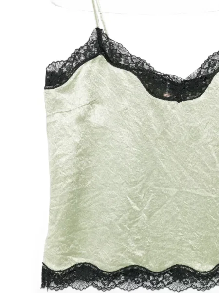 Bluză Twinset din dantelă verde