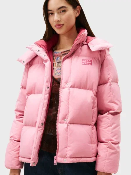 Джинсовая куртка Tommy Jeans розовая