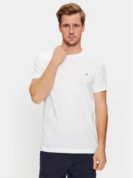 Gant Tricou Shield alb