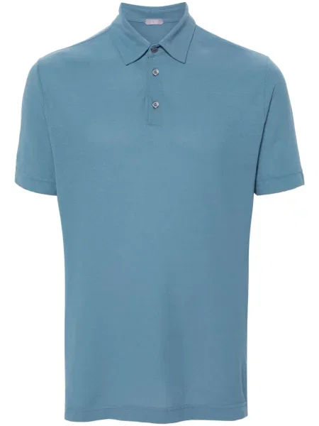 Polo Zanone tricotate albastru