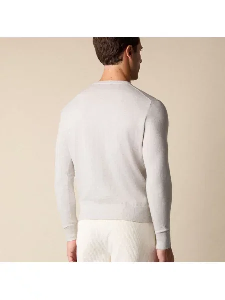 Sweter Brooks Brothers z kaszmiru szary
