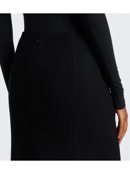 Fustă tip creion Alaïa de lână negru