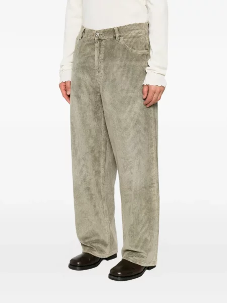 Pantaloni Our Legacy de catifea cord verde