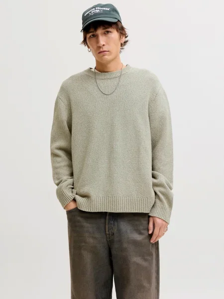 JACK & JONES Pulóver JORNORREBRO pasztellzöld