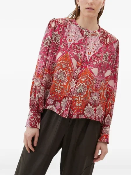 Cămașă Maria Cher cu model floral cu imagine roz
