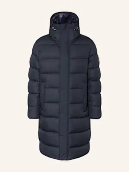 Boss Prošívaný Kabát Cenuto tmavě modrá