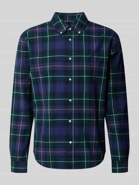 Koszula casualowa o kroju regular fit z kołnierzykiem typu button down Mcneal granatowa