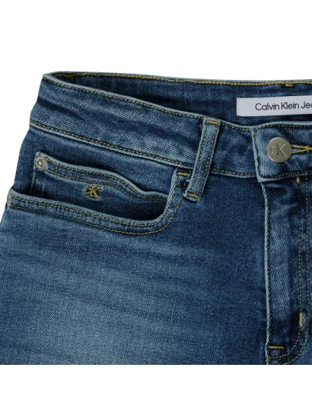 Pantaloni copii Calvin Klein Jeans albastru