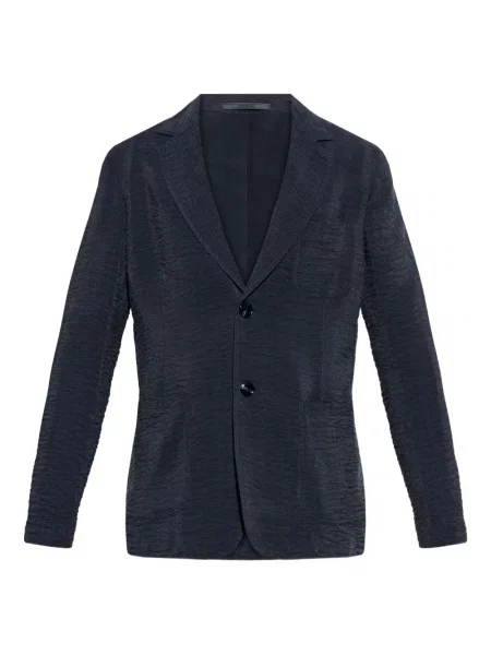 Jednořadé sako Giorgio Armani černé