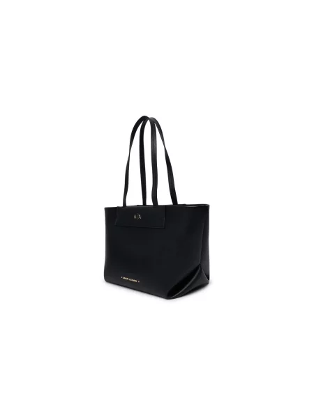 Geantă shopper Armani Exchange negru