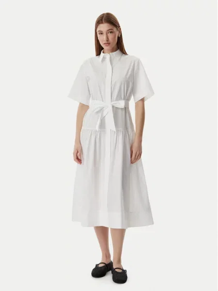 KARL LAGERFELD Rochie tip cămașă alb