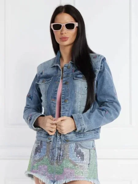 Desigual De blugi geacă CHAQ_FIONA albastru