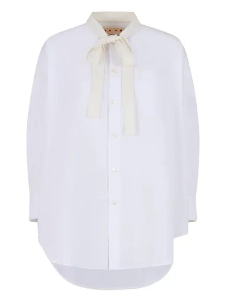 Cămașă Marni cu funde alb