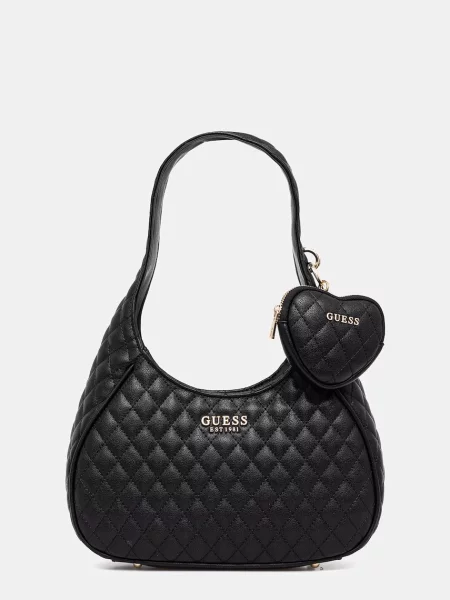 Pikowana torebka Guess czarna