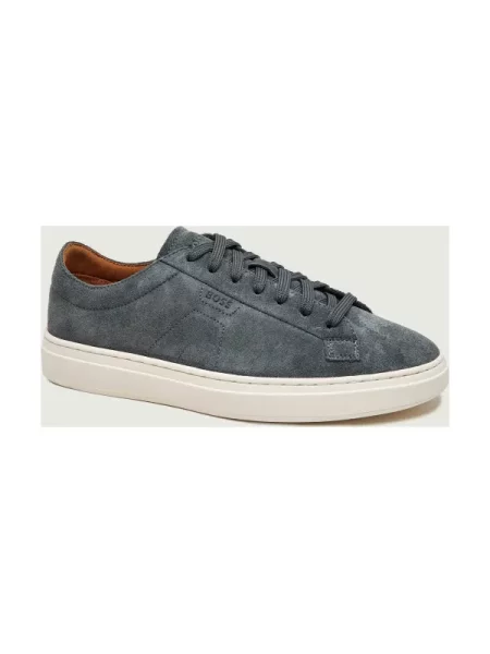 BOSS sneakers din piele întoarsă Kieran negru