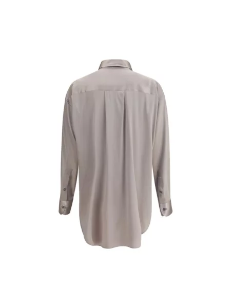 Satynowy top Tom Ford szary