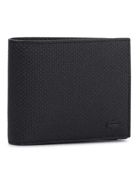 Lacoste Портфейл Billfold Zip Case черен