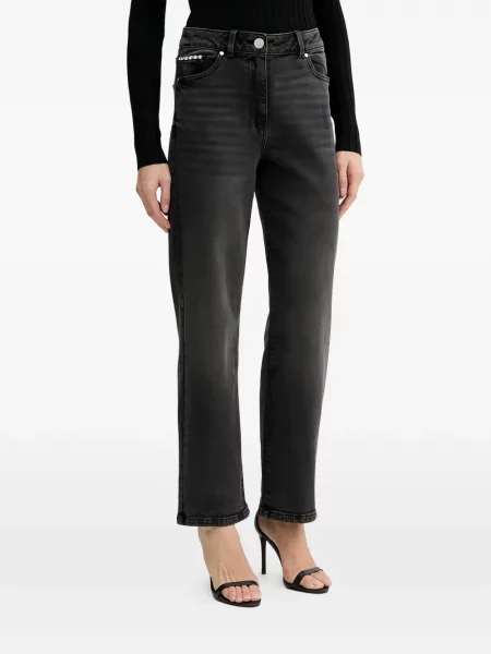 Blugi drepți Morgan gri