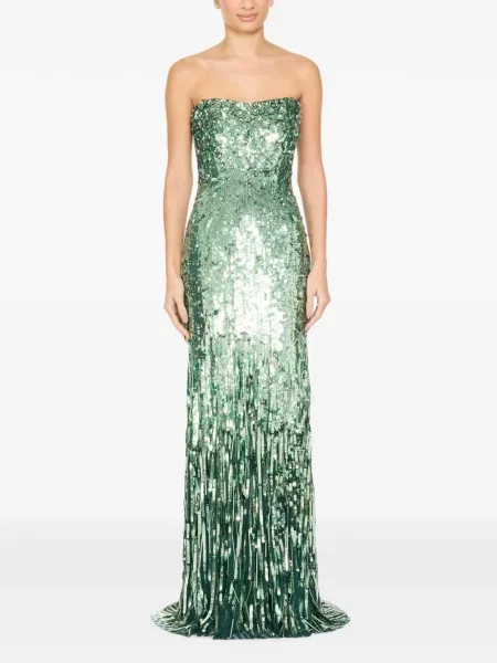 Rochie Jenny Packham verde