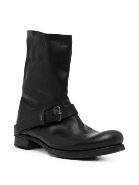 Botine Ma+ cu cataramă cu bretele negru