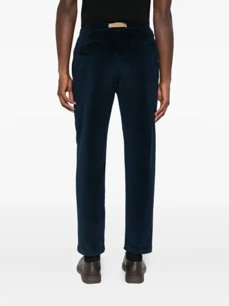 Pantaloni White Sand de catifea alb