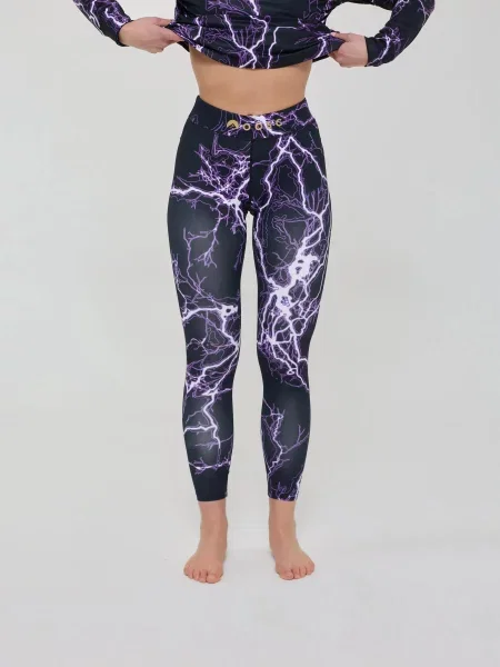 Legginsy termoaktywne – Thunderstruck czarne