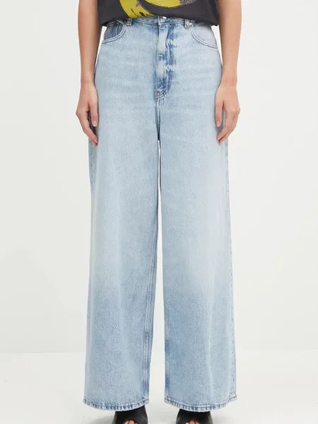 GANNI jeans Soft Rigid Denim Baggy high waist