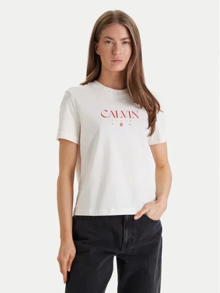 Calvin Klein Jeans Marškinėliai Cktail Concept balta