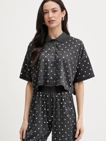 Tricou polo Pinko gri