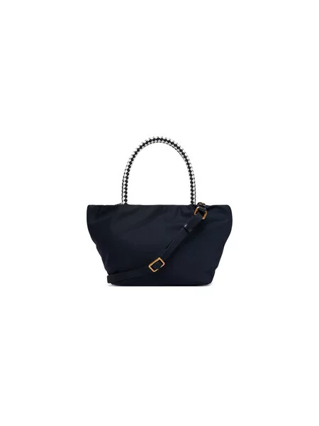 Ročna torba Tommy Hilfiger Th Marina Bucket Nylon Mornarsko modra