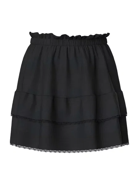 PIECES Fustă PCAlba' negru