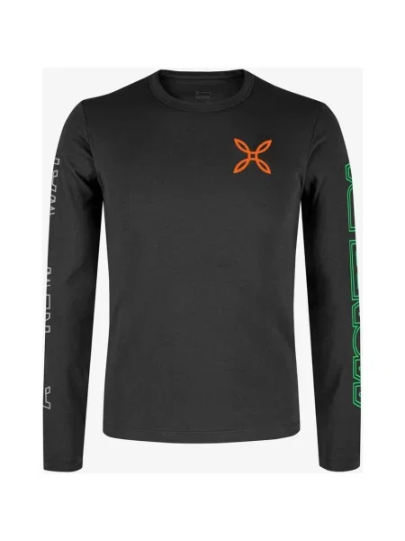 Koszulka Montura New Way Maglia z długim rękawem pomarańczowy XS czarny