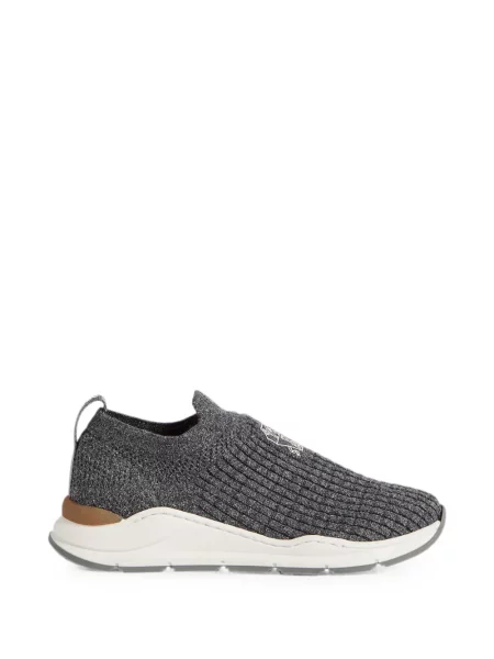 Sneakersy dziecięce Brunello Cucinelli szare
