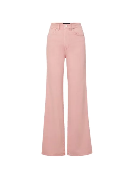 Дънки Veronica Beard с висока талия розово