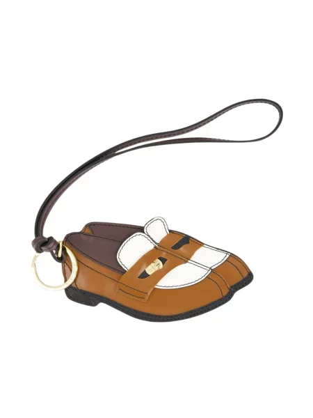 Loafersy Miu Miu skórzane brązowe