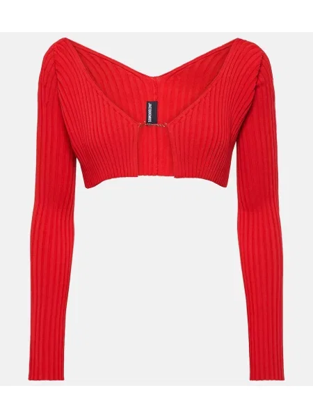 Cropp cardigan Jacquemus roșu