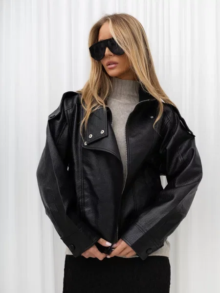 Jakna Italy Moda crna
