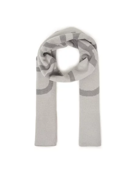 Шерстяной шарф Calvin Klein серый