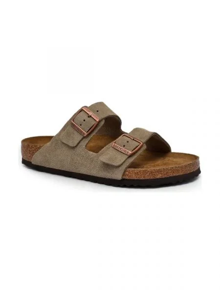 Birkenstock Bőr papucs Arizona SFB | soft footbed barna
