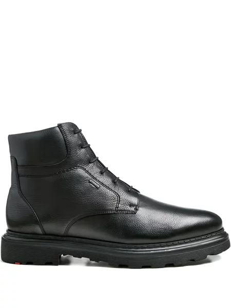 Botine Lloyd cu șireturi din piele negru