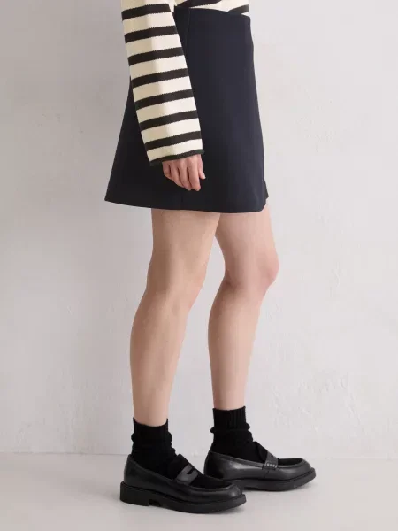 Спідниця міні Marc O’Polo темно-синій бавовна/поліестер синя