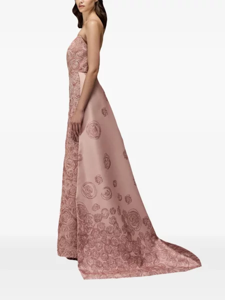 Rochie maxi Tha Seen cu paiete de costum roz