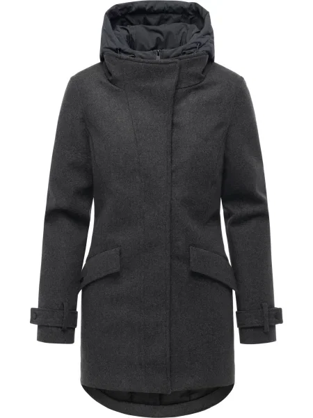 Ragwear Palton funcțională Petuja Felt Youmodo închis gri