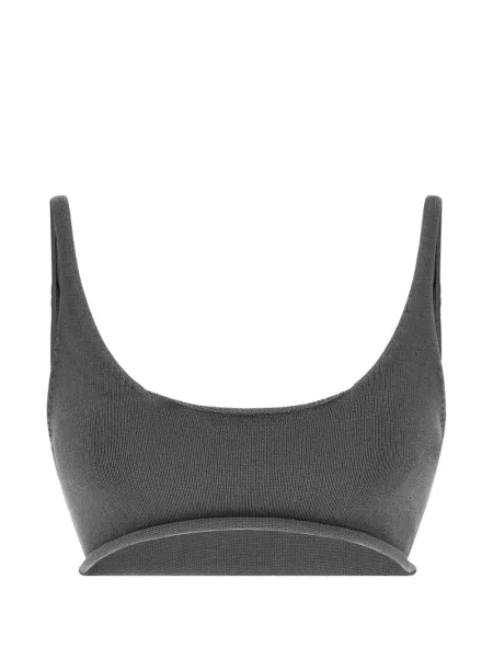 Cropp top Entire Studios tricotate gri