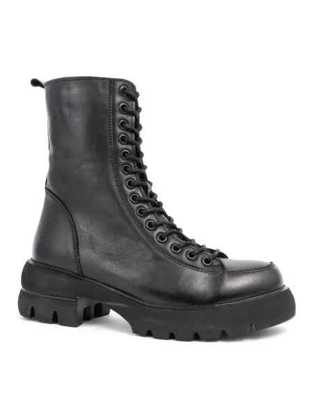 Buty do kostki Sergio Moretti skórzane casual czarne