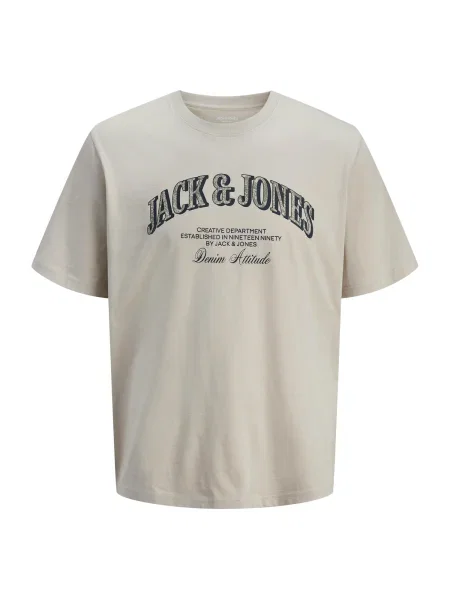 JACK & JONES Tricou JJEDenver deschis / negru gri