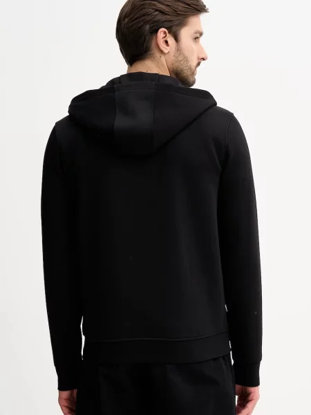 Mikina Guess s kapucí s aplikací černá