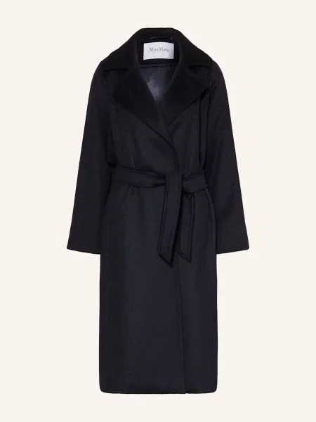 Max Mara Kabát Z Velbloudí Srsti Manuela tmavě modrá